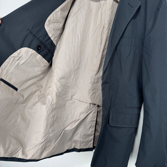 Saint Paul Blazer Sport Coat Men‎ XL Black Cotton Blend 2 Button Jacket Casual - Picture 11 of 12